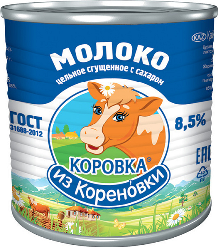 Сгущенное молоко "Кореновка" 360гр ж\б (1\20)