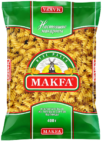 "Макфа" 400г  Спирали  (20) 