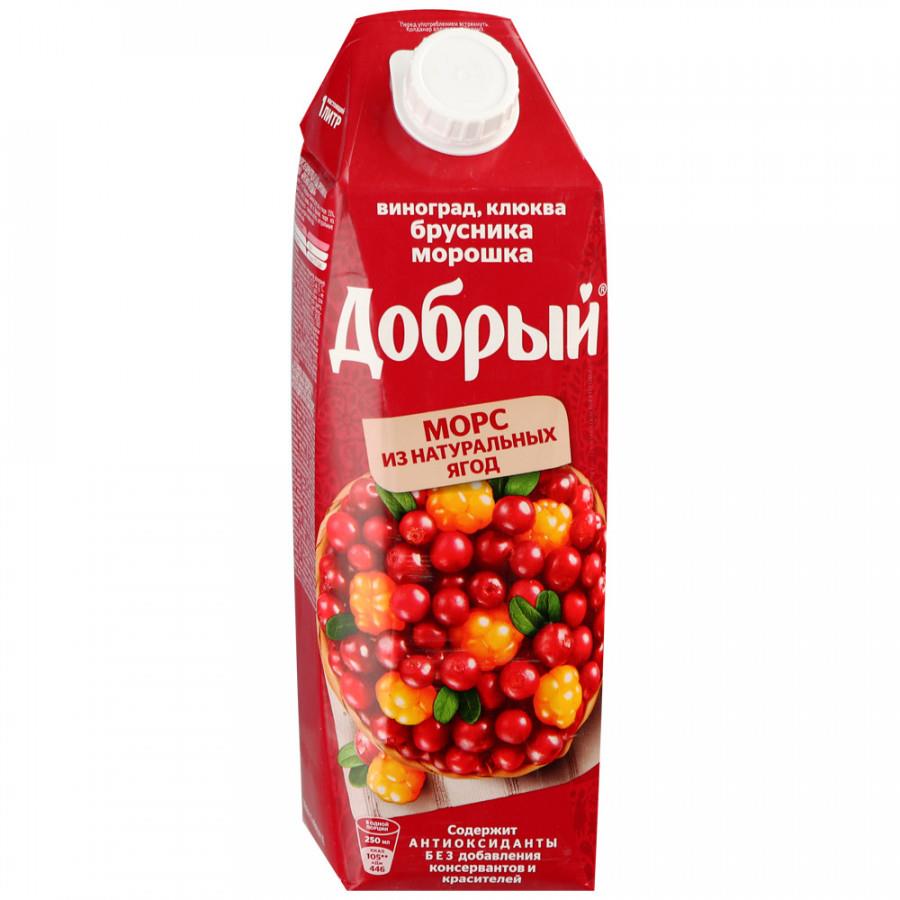 Добрый 1 л. Морс Виноград-Клюква  (12)    