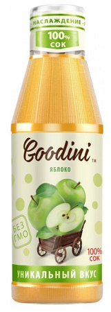 Сок  "Гудини" 0,75 л. (6)  Яблоко