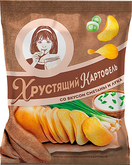 Хрустящий карт. 70г. сметана  и лук (1*20)  ВЧ832