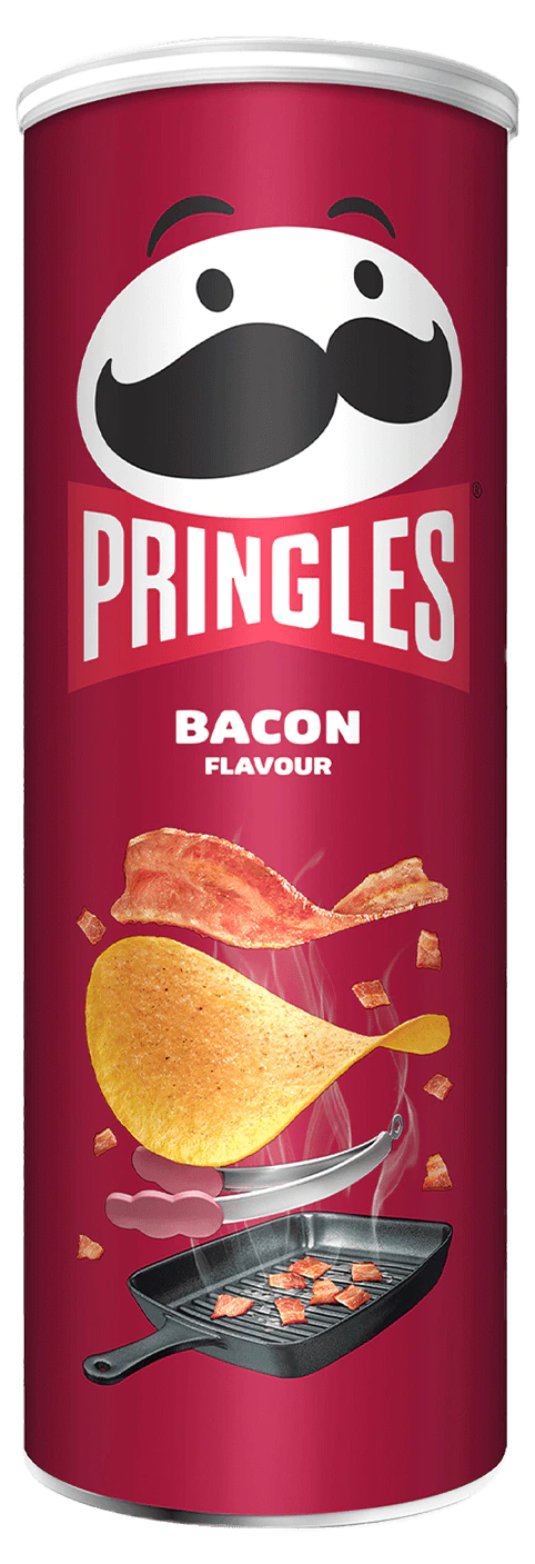 Карт. чипсы "PRINGLES" 165-185гр. Бекон (19)