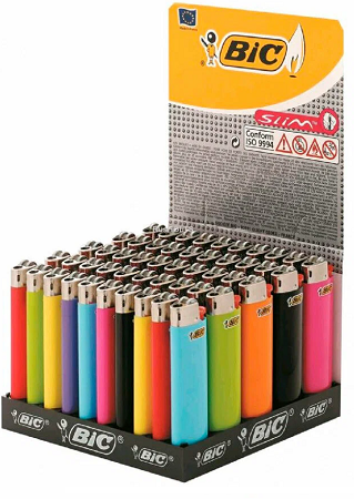 Зажигалки  BIC  J-3  (50) Миди не прозрачная 