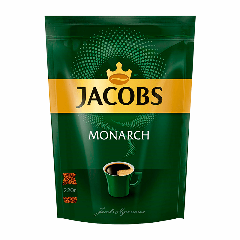 Jacobs Monarch 220гр. пакет (6) 