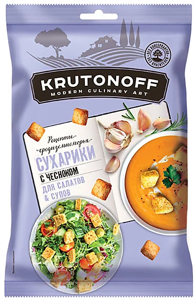Сух. Крутоноф. пшен. 100гр.(1*28) Чеснок   ПС162