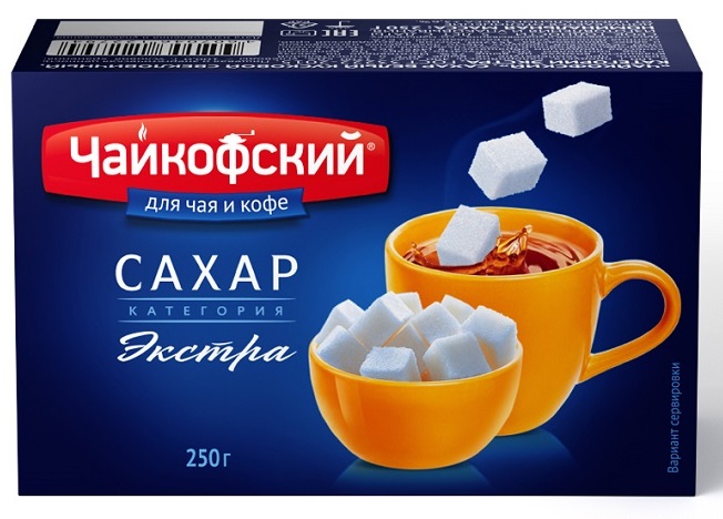 Сахар Чайковский  Экстра  0,25 кг. (40)   Рафинад  Т/У