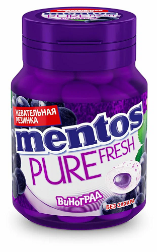 Ментос драже Pure FRESH  54г Виноград     