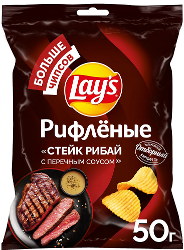 Лейз 50г.  1*28  Стейк рибай     340064678