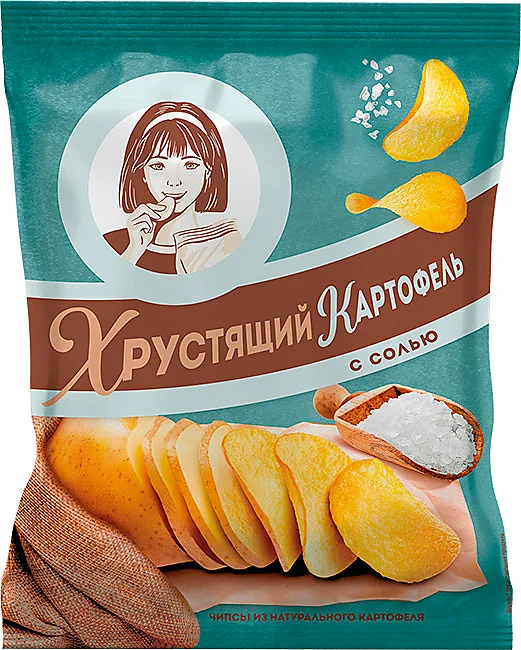 Хрустящий карт. 160г. соль  (1*9)   ВЧ843