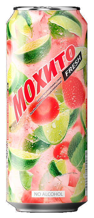 Напиток "Мохито" 0,5 л. (12) пэт. Клубничный