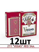 Карты игральные №211 "VEGAS RED" (12)
