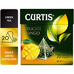 Чай  "CURTIS" Пирамидки 20пак. 1.8гр.  Нежный манго     (12)  зеленый