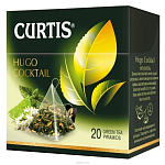 Чай  "CURTIS" Пирамидки 20пак. 1.8гр.  Хуго коктель     (12)  зеленый