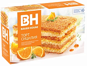 Торты бисквитные Бикер Хаус 350г. (8) Сицилия Апельсин