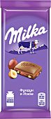 Милка 85/90г молочный изюм/фундук (20)   